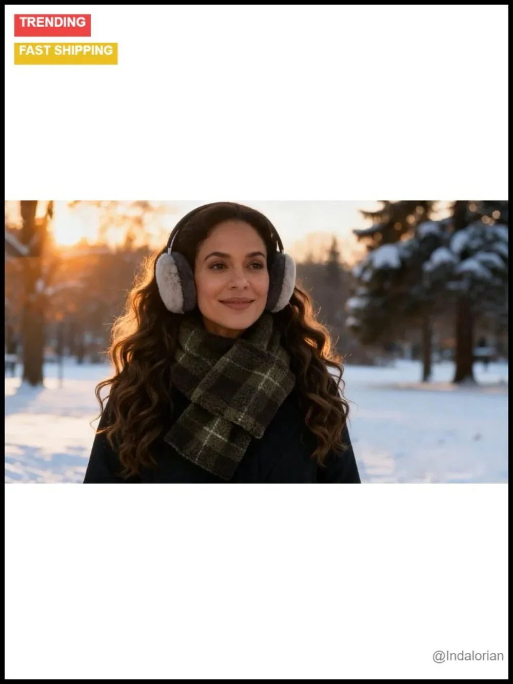 Fleece Winter Scarf Neck Warmer Classic Cold Weather Wrap
